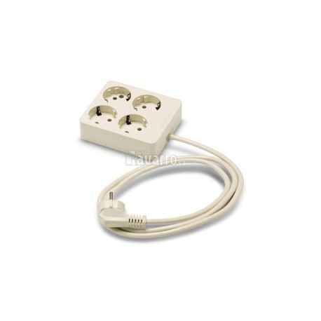 BASE 4 TOMAS TT CABLE 1.5MTS.CUADRADA
