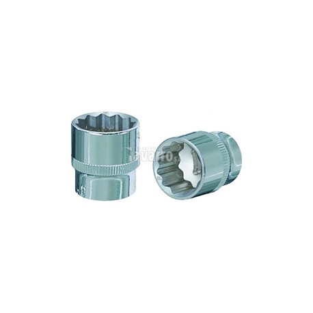 LLAVE DE VASO 1/2" 12 CANTOS CHROMEPLUS PULGADAS