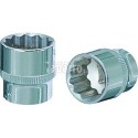 LLAVE DE VASO 1/2" 12 CANTOS CHROMEPLUS PULGADAS
