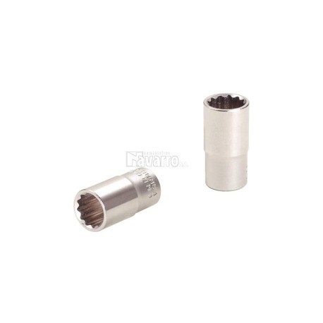 LLAVE DE VASO 12 CANTOS 1/4" LARGA
