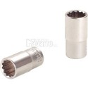 LLAVE DE VASO 12 CANTOS 1/4" LARGA