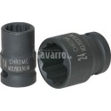 LLAVE VASO IMPACTO CORTA DE 1/2" 12 CANTOS