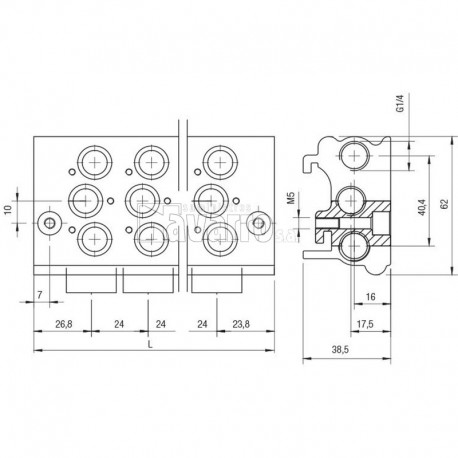 BASE MULTIPLE 1/4