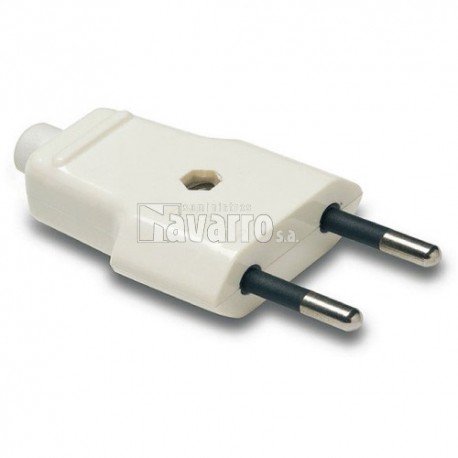 CLAVIJA SIN T.T. 10A 250V BLANCO