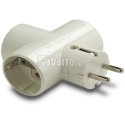 CLAVIJA TRIPLE T/TL BAQUELITA 16A-250V