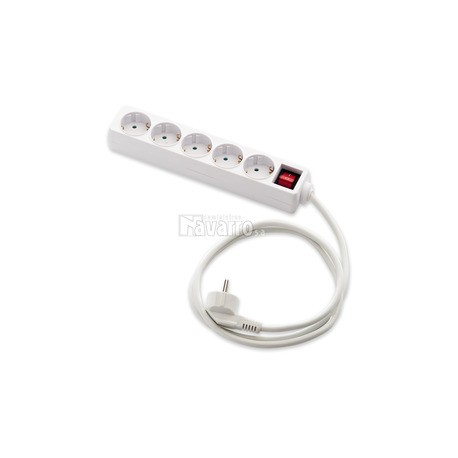BASE MÚLTIPLE 5 TOMAS CON INTERRUPTOR