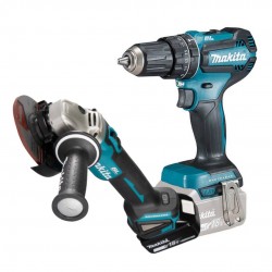 COMBO TALADRO DHP485 + AMOLADORA DGA504
