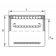 RODAMIENTO LINEAL BOLAS KH08-B